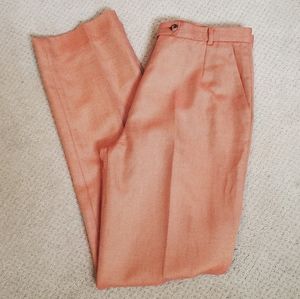 Giorgio’s of Palm Beach Orange Cotton High Rise Pants Italy Size 10